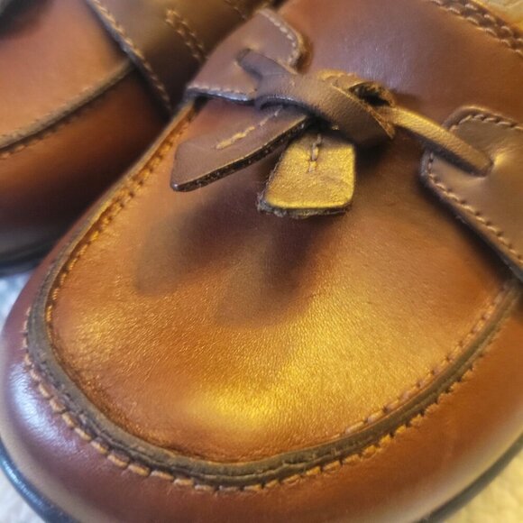 (NWOB)  CLARKS Women's Ashland Bubble Loafers - Rich Brown Size 7.5 Wide - Picture 6 of 8